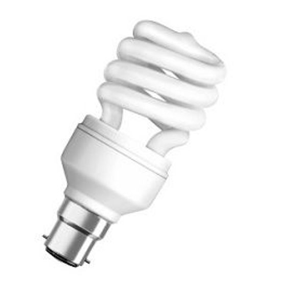 Picture of Osram DULUXSTAR 13W Cool White BC Mini Twist Compact Fluorescent Lamps (9 Pack)
