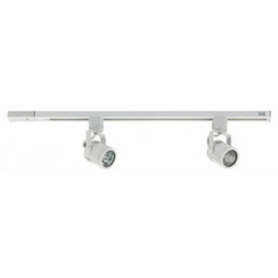 Picture of Track Pack 2 Barrel Head 240V GU10 (Satin Chrome Head, Silver Track)