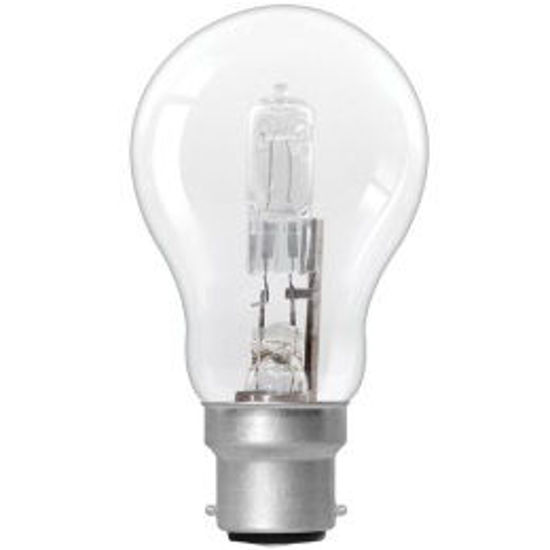 Picture of 75W=53W BC Clear GLS Halogen Light Globes (4 Pack)