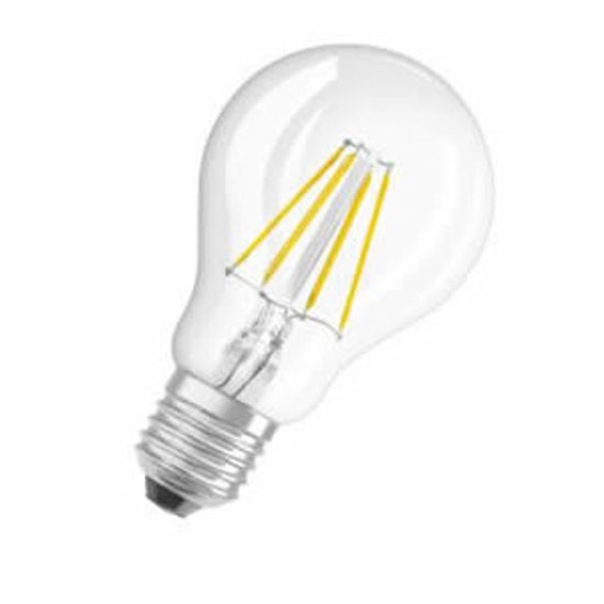 Picture of Osram LED Classic A GLS Shape Filament 6.5W E27 Cool White Clear Globes (Sold as 10)