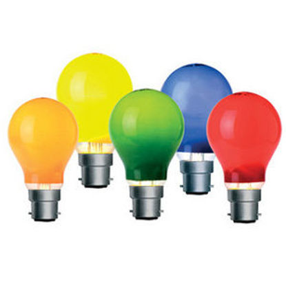 Picture of Coloured 40W 240V Mains Voltage GLS Lamps (Sold as 2)