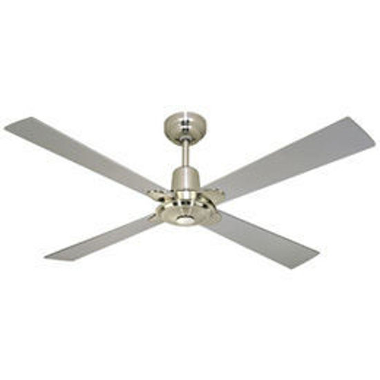 Picture of Martec Four Seasons Alpha 4 Blade Ceiling Fan with Wall Control Brushed Nickel