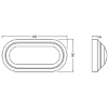 Picture of LEDVANCE IP65 15W Oval LED Bulkhead (Sold As 10)