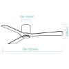 Picture of Martec Fresno DC 1320mm (52″) 3 ABS Blade Smart Ceiling Fan With WIFI Remote Control
