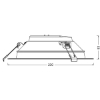 Picture of LEDVANCE ULTRA Commercial Downlight 16/20W 160MM TRI DALI White (Sold as 2)