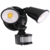 Picture of Martec Defender Double Spot 2x 10W Tricolour LED Security Light with Sensor Matt Black Finish (Sold as 4)